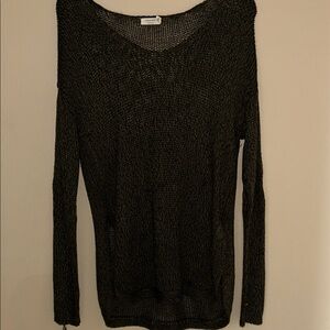 Harper Black Knit Sweater Top